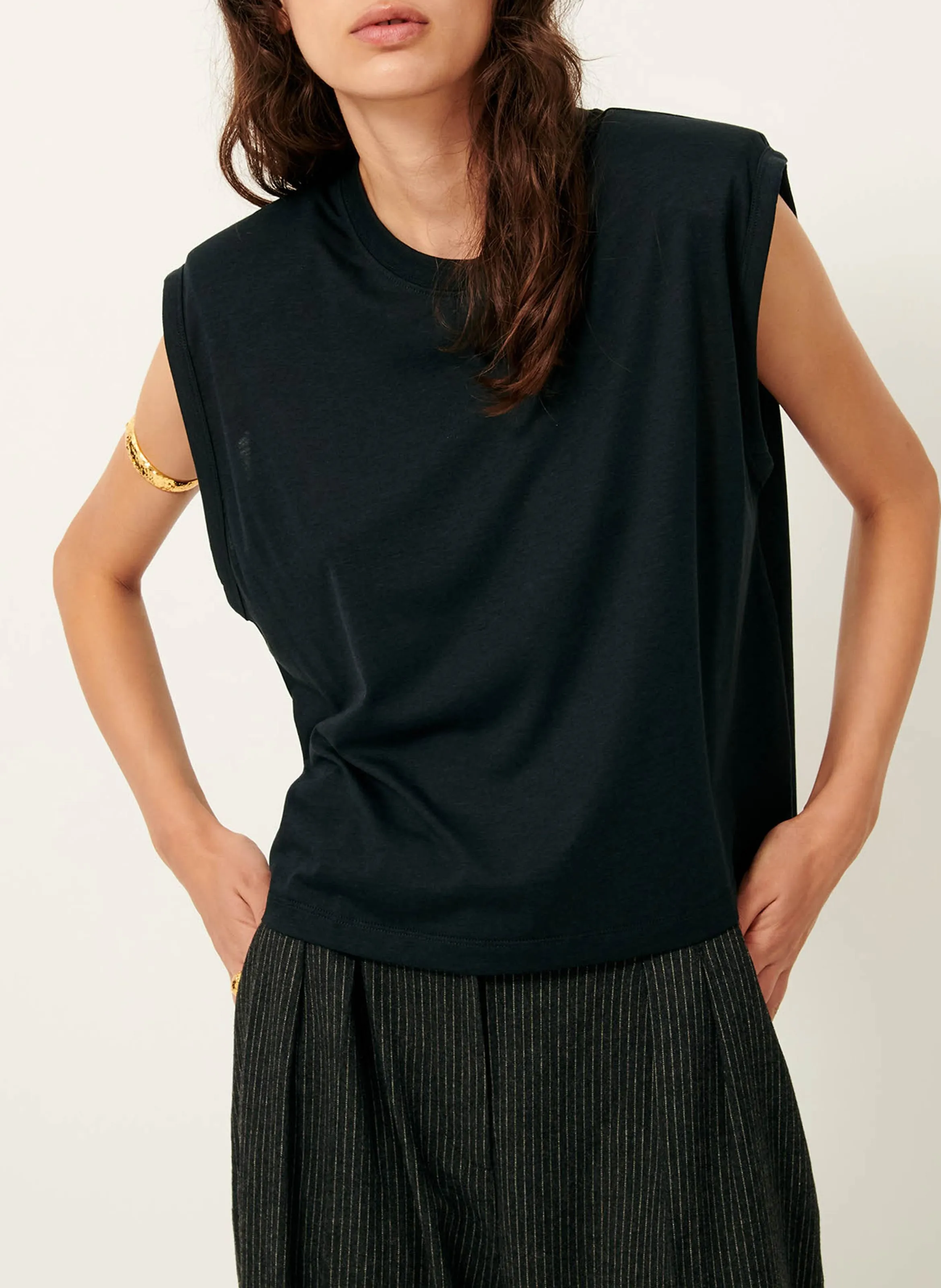 TEE-SHIRT AMPLE COL ROND à éPAULETTES DEE - SESSUN pour FEMME | Printemps